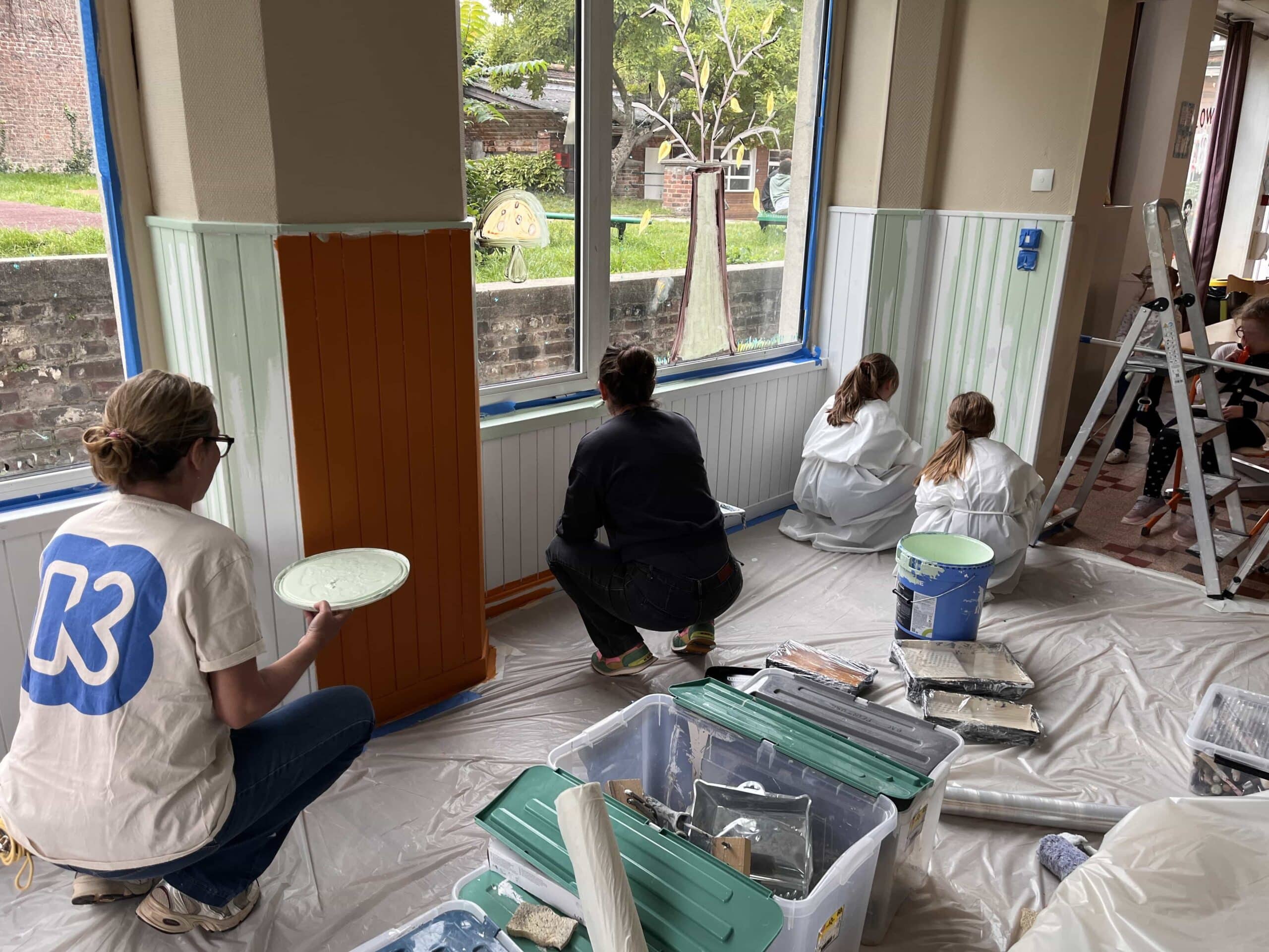 Photo Chantier Temps de Vie peinture groupe