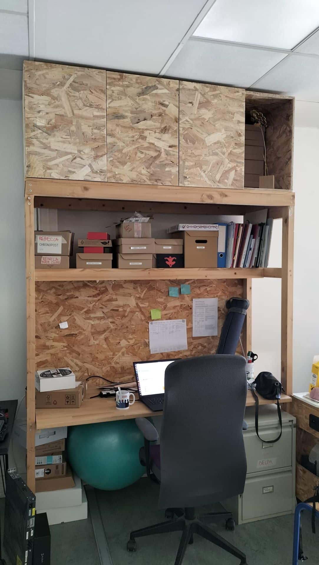 Rangements fermés bureau Delphine